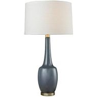 ELK Lighting Dimond Lighting Modern Ceramic Vase Table Lamp, Navy Blue