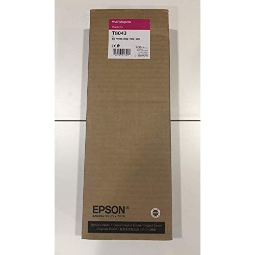 엡손 Epson UltraChrome HD Vivid Magenta 700mL Ink Cartridge for SureColor SC P6000800070009000 Series Printers