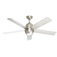 Home Decorators Collection Greco III 52 in. LED Brushed Nickel Ceiling Fan