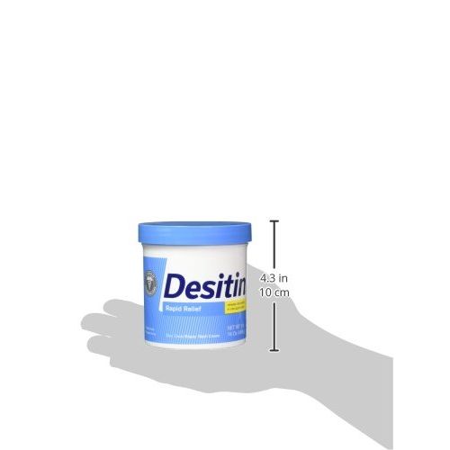 Desitin DESITIN Rapid Relief Creamy Jar, 16-Ounce (Pack of 4)