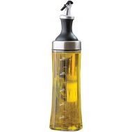 Tablecraft Olive Oil Infuser, Glass with Plastic & Metal Pour Spout Top, Clear
