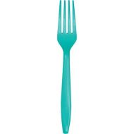 Creative Converting 324786 Touch of Color Premium 288 Count Plastic Forks, Teal Lagoon