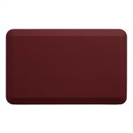 NewLife by GelPro Anti-Fatigue Designer Comfort Kitchen Floor Mat, 20x32”, Grasscloth Crimson Stain Resistant Surface with 3/4” Thick Ergo-foam Core for Health and Wellness