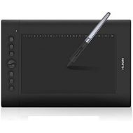 HUION H610PRO V2 Painting Drawing Pen Graphics Tablet with Battery-Free Stylus Tilt Function and 8192 Pressure Sensitivity and 8 Shortcut Keys