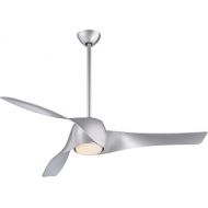 Minka-Aire F803-SL, Artemis Silver 58 Ceiling Fan with Light & Wall Control