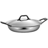 Tramontina Limited Editions Barazzoni 3 Quart Stainless Steel Covered Tri-Ply Clad Everyday Pan