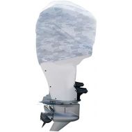 Outer Envy Vented Outboard Motor Cover - Grey Digital Camo