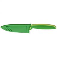 WMF Touch Kochmesser, 24 cm, Messer mit Schutzhuelle, Spezialklingenstahl antihaftbeschichtet, scharf, Klinge 13 cm, gruen