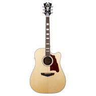 DAngelico Premier Bowery Acoustic-Electric Guitar - Natural