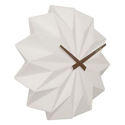  Karlsson Ceramic Origami White Wall Clock - KA5531WH