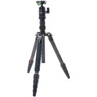 Fotopro FotoPro X-Go 5-Section Carbon Fiber Tripod with Built-In Monopod, FPH-42Q Ball Head, 17 lbs Capacity, 56 Maximum Height