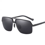 SX Aluminum-Magnesium Mens Polarized Sunglasses, Classic Fishing Riding Mirror (Color : Black Frame)