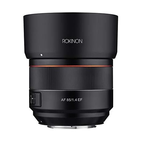  Rokinon 85mm F1.4 AF Lens for Canon EF Mount, Black (IO85AF-C)