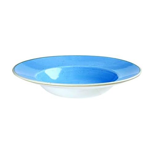  Churchill Stonecast -Wide Rim Bowl Pastateller- Ø28cm, Farbe wahlbar (Cornflower Blue)