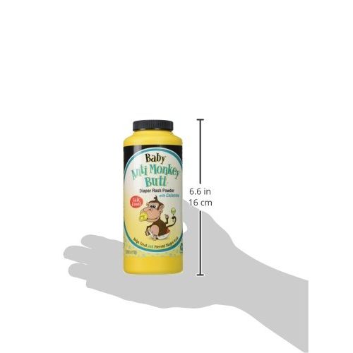  Baby Anti-Monkey Butt Diaper Rash Powder, 6oz. Bottle - 3 Pack