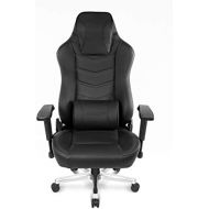 By      AKRacing AKRacing Office Series Onyx Deluxe Executive Real Leather Desk Chair with High Backrest, Recliner, Swivel, Tilt, Rocker & Seat Height Adjustment Mechanisms, 510 Warranty - Black