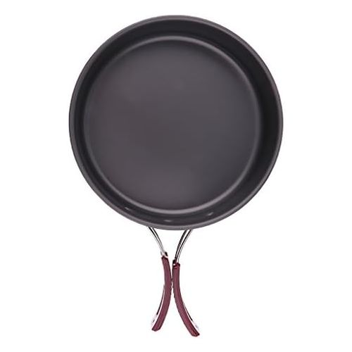  MagiDeal Camping Pan with Folding Handle Non-Stick Frying Pan Steak Pan Grill Pan Pot Camping Picnic Excursion Cookware