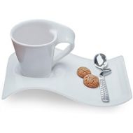 [아마존베스트]Villeroy & Boch 1024847556 New Wave Espresso Cups, 8 inches, White