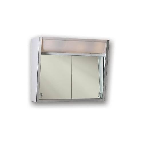  Jensen 323LPX Lighted 2-Sliding Doors Medicine Cabinet, 24 x 19.5