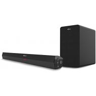 Axess AXESS SBBT1210 2.1 Home Theater Sound Bar System with 5.25 Wired Subwoofer in Black