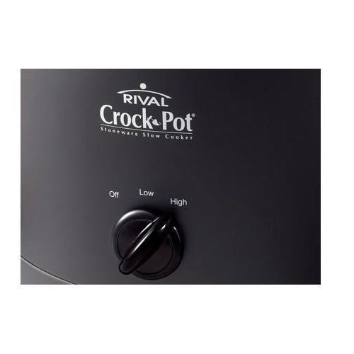 크록팟 Crock-Pot SCR400-B 4-Quart Manual Slow Cooker, Black