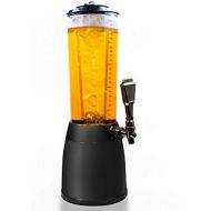 Goods & Gadgets 4,0L Biersaule Zapfsaule Kult Biertower Trinksaule Getrankespender Getrankesaule mit 1,3L Eiskuehlung