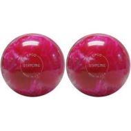 BuyBocceBalls EPCO Duckpin Bowling Ball- Starline - Hot Pink & Pearl - 2 Balls