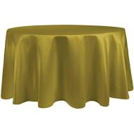 Ultimate Textile -5 Pack- Bridal Satin 108-Inch Round Tablecloth, Acid Green