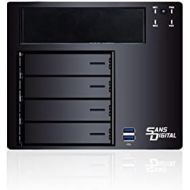 Sans Digital Mini-ITX 4Bay NAS Enclosure Hot Swap 4 Bay With 5.25 Drive Bay Opening