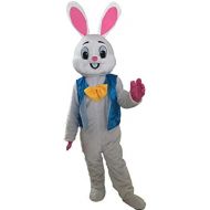 Huiyankej huiyankej Deluxe Plush Bunny Mascot Costume Easter Bunny Costume Fancy Dress
