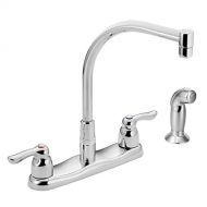 Moen 8792 Commercial Two-Handle M-Bition Kitchen Faucet with Side Spray, Chrome