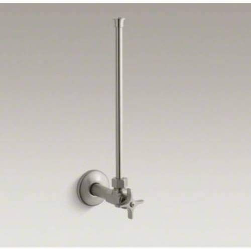  Kohler K-7638-SN Angle Supply with Stop, Annealed Vertical Tube and 1/2 Npt, Vibrant Polished Nickel