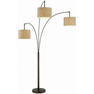 Artiva USA LED602108FSN Lumiere Modern LED 80-inch 3-Arched Brushed Steel Floor Lamp with Dimmer, 76, 71 inches high Wide x 36 inches Long