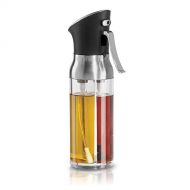 2-in-1 Oil Spray Bottle, OSPORTFUN Stainless Steel Glass Olive Oil Dispenser Kitchen Oil Sprayer for Cooking, BBQ, Salad, Baking, Roasting, Kitchen Tools