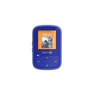 SanDisk 16GB Clip Sport Plus MP3 Player, Blue - Bluetooth, LCD Screen, FM Radio - SDMX28-016G-G46B