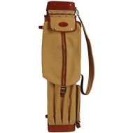 TOURBON Canvas and Leather Pencil Style Golf Club Carrier Bag Golfer Gift