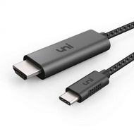Uni USB C zu HDMI-Kabel(4K@60Hz), uni USB Typ C zu HDMI-Kabel [Thunderbolt 3 kompatibel] fuer MacBook Pro 2019/2018/2017, MacBook Air/iPad Pro 2019/2018, Surface Book 2, Samsung S10 und