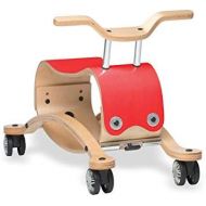 Wishbone Design Studio Wishbone Flip 2in1 in Red, Rock and Roll Ride On for Boys and Girls, Ages 12 months and 2 to 5 years
