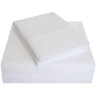 Superior 800 Thread Count, 100% Cotton, 6-Piece King Bed Sheet Set ( BONUS Pillowcases ) Solid, White