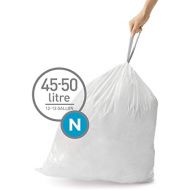 [아마존베스트]Simplehuman simplehuman Code N Custom Fit Drawstring Trash Bags, 45-50 Liter / 12-13 Gallon (200 Count)