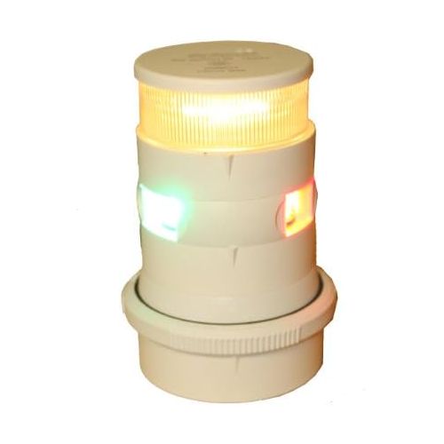  Aqua Signal Tri-ColorAnchor LED Navigation Light with White Housing