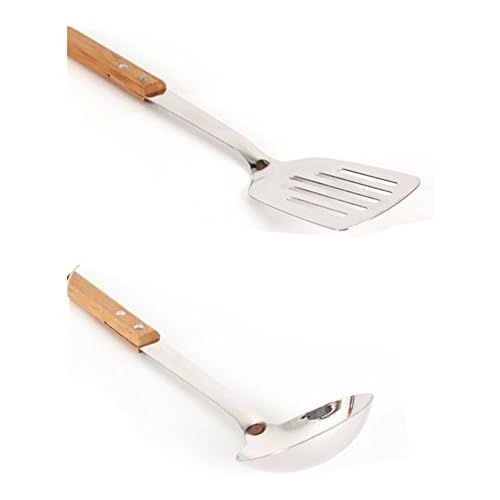  Unknown Stainless Steel Outdoor Camping Kitchen Tool Cookware Cooking Supplies Utensils Set 7p