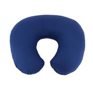 [아마존베스트]TILLYOU Large Zipper Personalized Nursing Pillow Cover for Baby Boys, 100% Cotton Soft Hypoallergenic Feeding Pillow Slipcovers, Safely Fits On Standard Infant Nursing Pillows, Nav