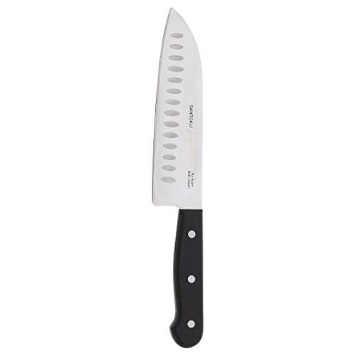  Messermeister Asian Precision Kullenschliff Santoku Knife, 7.25-Inch