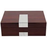 Bey-Berk Eight Watch Case Box in High Lacquer Walnut Wood Piano Finish