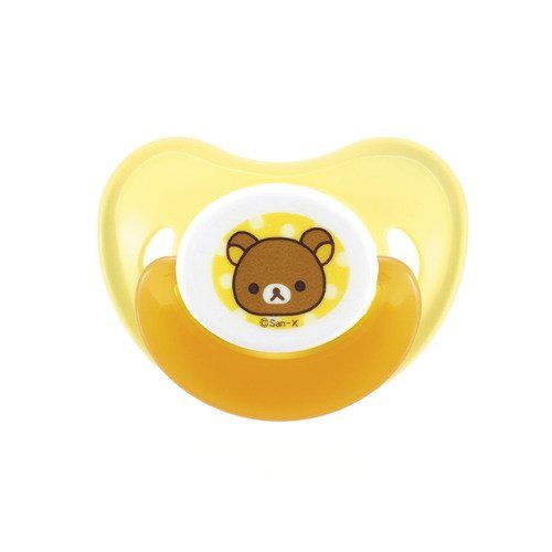  Richell Rilakkuma Silicone Pacifier with a Lid and Pacifier Clip from 2.3 months-old Baby Imported from Japan