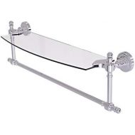 Allied Brass RD-33TB18-PC Retro Dot Collection 18-Inch Single Shelf with Towel Bar, Polished Chrome