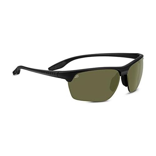  Serengeti Linosa Polarized Sunglasses, Satin Black