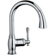 GROHE Bridgeford Single-Handle Pull-Down Kitchen Faucet with Dual Spray, SuperSteel Infinity