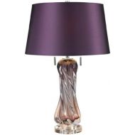 Dimond Lighting D2663 Free Blown Glass Table Lamp, Purple